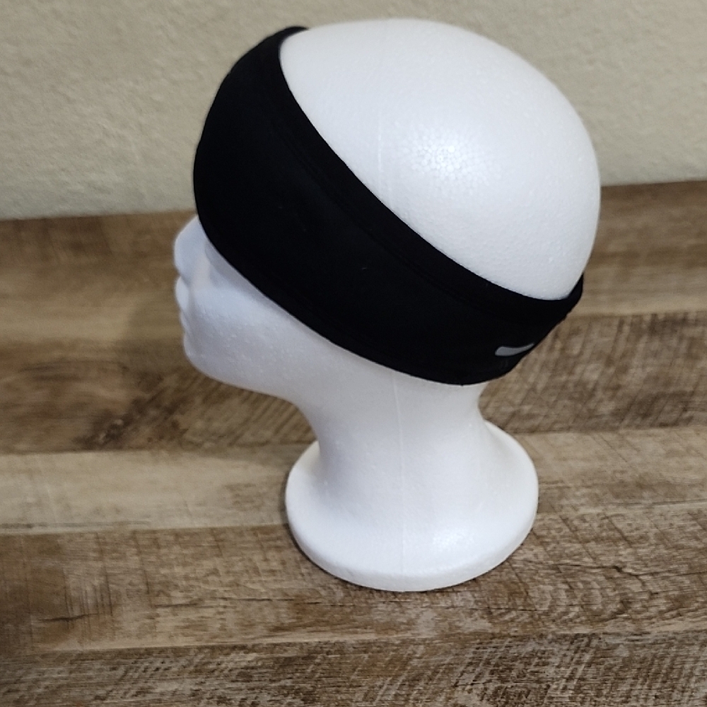 Nike Black Headband with White Logo - Picture 3 of 7